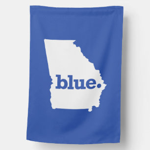 BLUE STATE GEORGIA HOUSE FLAG