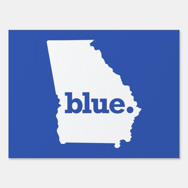 BLUE STATE GEORGIA SIGN (Front)