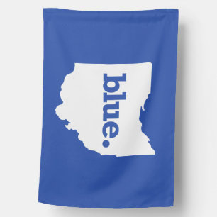 BLUE STATE OHIO HOUSE FLAG