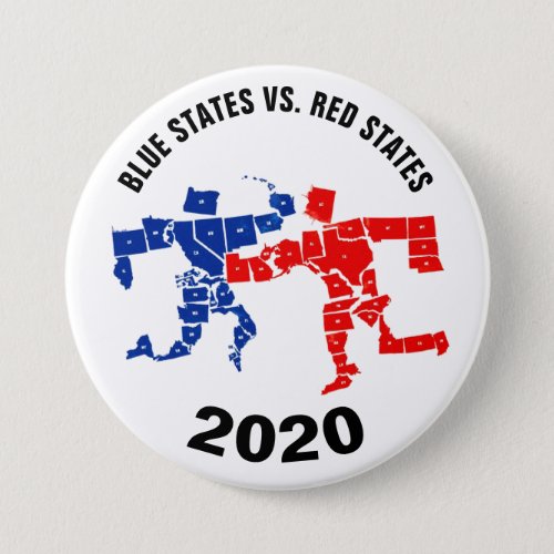 Blue States Vs Red States 2020 Button