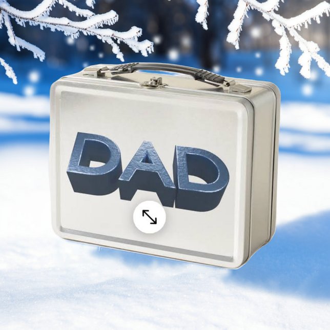 Blue Steel Dad Metal Lunch Box (Creator Uploaded)