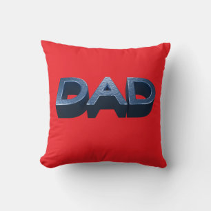 Blue Steel Dad Throw Pillow