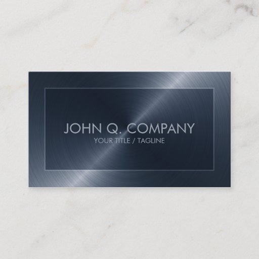 Customizable Blue Steel Look Business Card