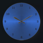 Blue Stell Wall Clock<br><div class="desc">Blue Stell Wall Clock</div>