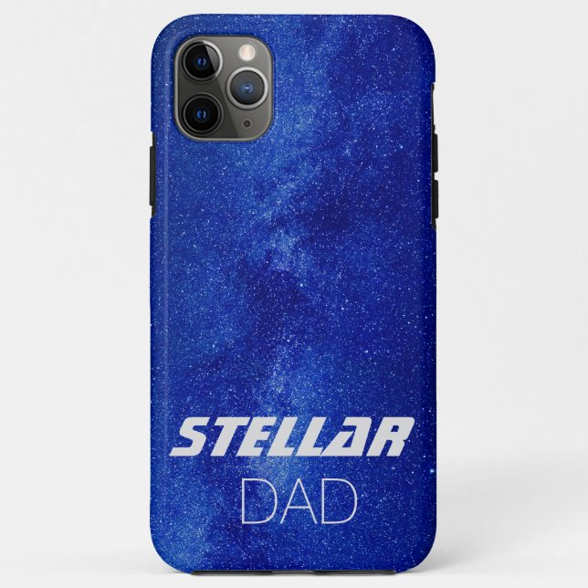 Blue Stellar Dad Case-Mate iPhone Case (Back)