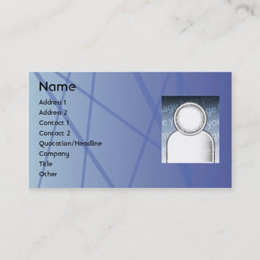 Customizable Blue Sticks - Business Business Card Templates