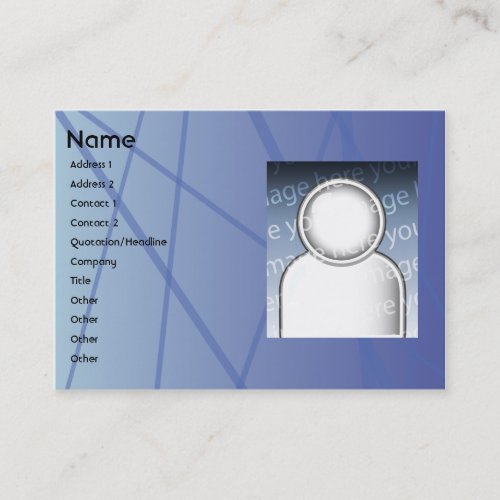 Blue Sticks - Chubby Business Cards