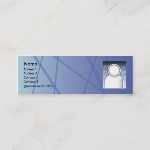 Blue Sticks - Skinny Business Card Templates