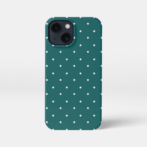 Blue stone and white Polka Dots Phone Cases