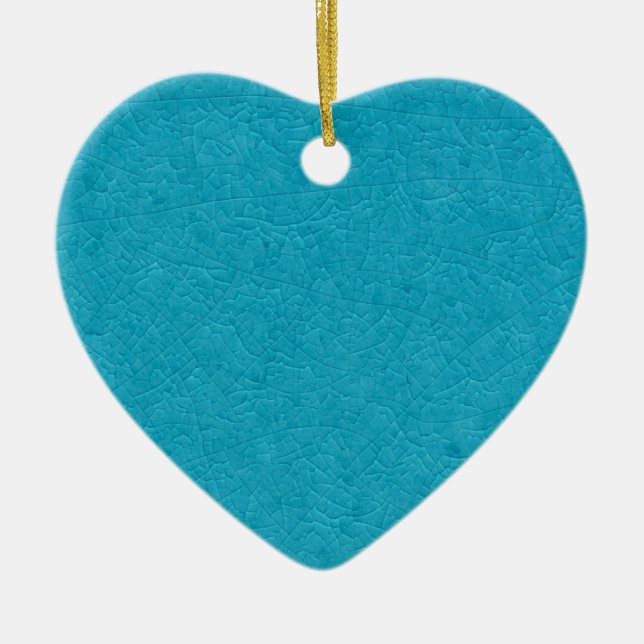 Blue stone ceramic ornament (Front)