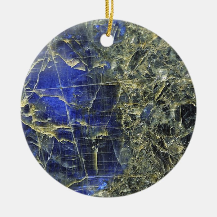 Blue Stone Christmas Tree Ornament