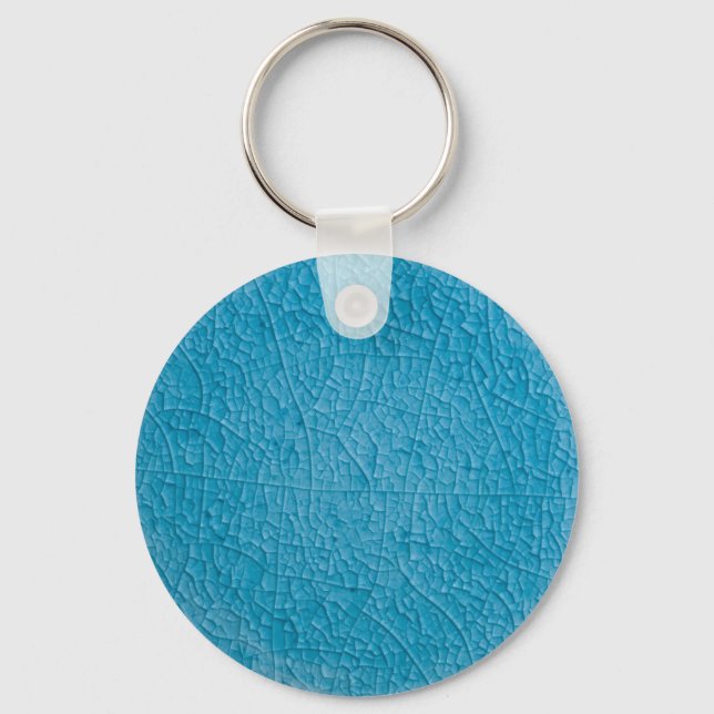 Blue stone cracks keychain (Front)