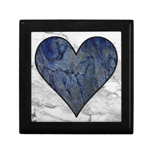 Blue Stone Marble Pattern Gift Box