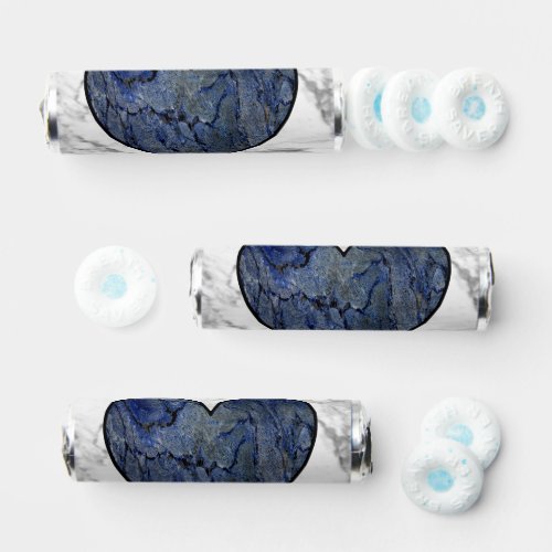Blue Stone Marbled Pattern Breath Savers Mints