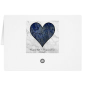 Blue Stone Marbled Pattern Cards (Back Horizontal)
