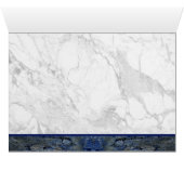 Blue Stone Marbled Pattern Cards (Inside Horizontal (Bottom))