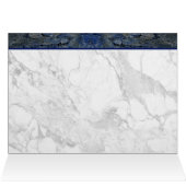 Blue Stone Marbled Pattern Cards (Inside Horizontal (Top))