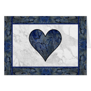 Blue Stone Marbled Pattern Cards