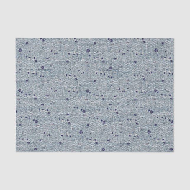 Blue Stone Stitch Tissue Paper (Front)