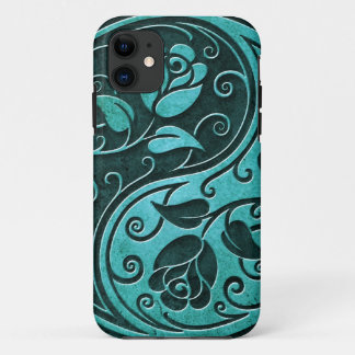 Blue Stone Yin Yang Roses iPhone 11 Case