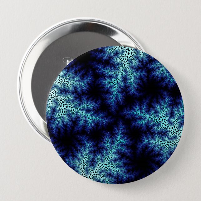 Blue Stonewash Speckle Button (Front & Back)