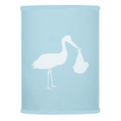 Blue Stork Bundle Modern Nursery Lamp Shade (Front)