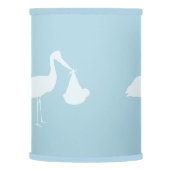 Blue Stork Bundle Modern Nursery Lamp Shade (Left)