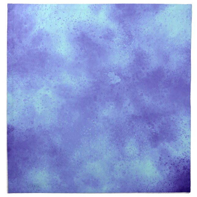 Blue Storm Cloud Effect Cloth Napkin (Front)