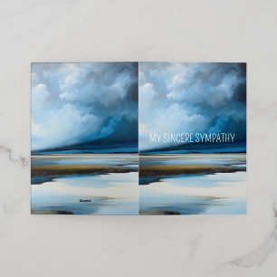 BLUE STORMY LANDSCAPE SYMPATHY CARD