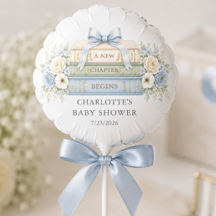 Blue Storybook Baby Shower Balloon
