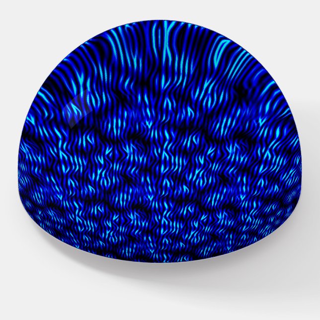 Blue Streak Paperweight (Angled)
