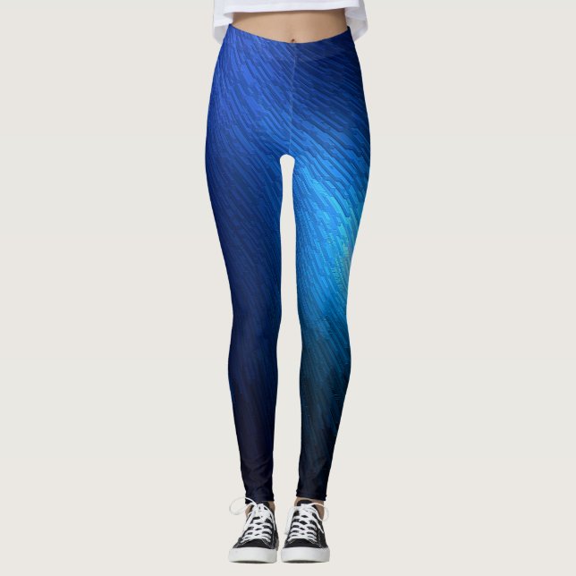 Blue Streak Stack Leggings (Front)