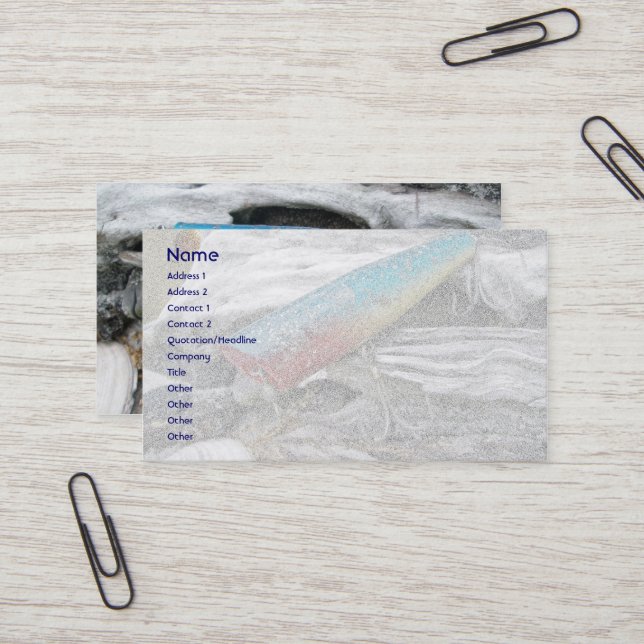 Blue Streak Tackle Co Vintage Lure Business Card (Front/Back In Situ)