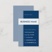 blue streamline business card (Front/Back)