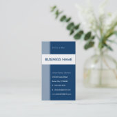 blue streamline business card (Standing Front)
