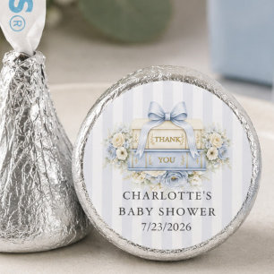 Blue Stripe Baby Shower Chocolate Kisses Hershey®'s Kisses®