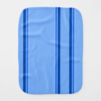 Blue Stripe Burp Cloth