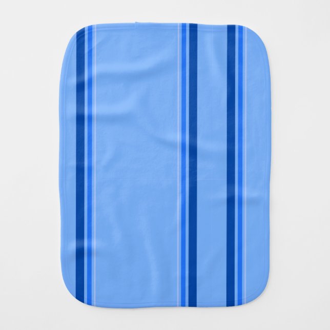 Blue Stripe Burp Cloth (Front)