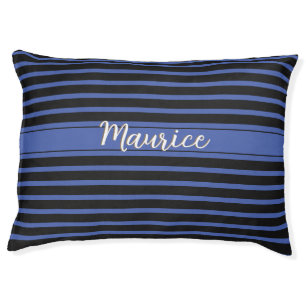 Blue Stripe Contemporary Simple Stylish Pet Dog Bed