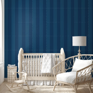 Blue Stripe Renter Friendly Peel & Stick Wallpaper