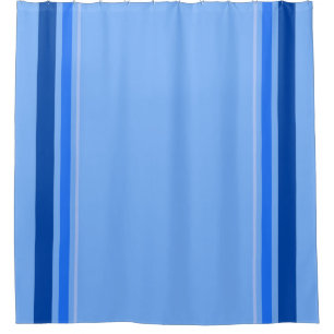 Blue Stripe Shower Curtain