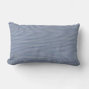 Blue Stripe Throw Pillow