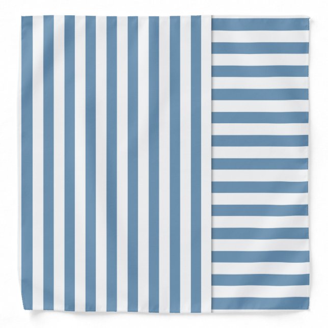 blue striped bandana (Front)