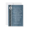 Blue Striped Bar Mitzvah Invitation