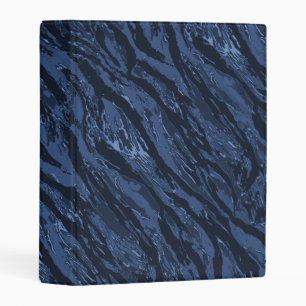 Blue Striped Camo Mini Binder