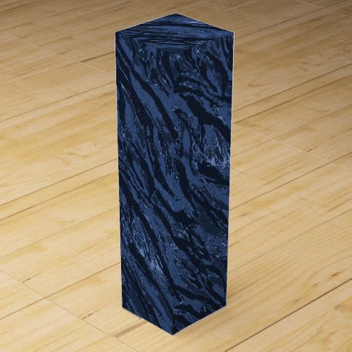 Blue Striped Camo Wine Box