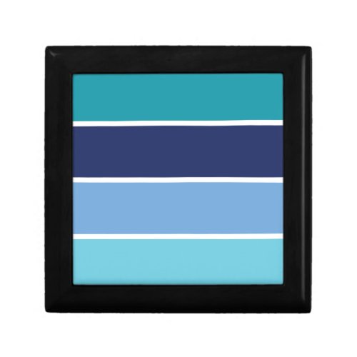 Blue Striped Gift Box