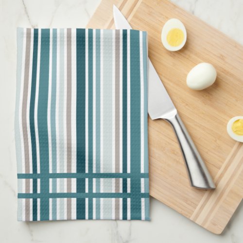 Blue Striped Kitchen Towels 