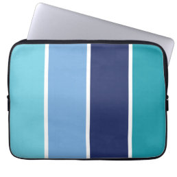 Blue Striped Laptop Sleeve