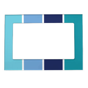 Blue Striped Magnetic Frame